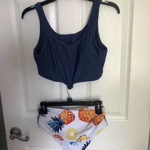 Shein Pineapple bathing suit
